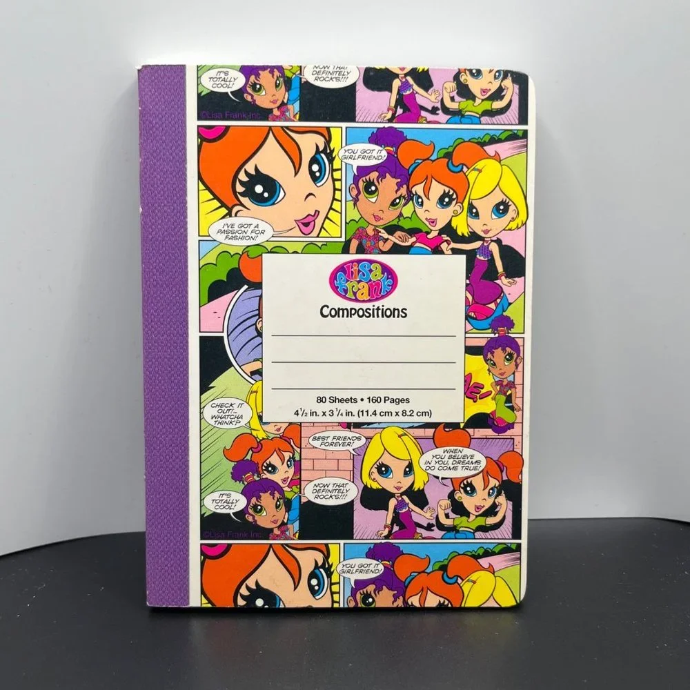 Lisa Frank Comic Strip Mini Composition Book 4.5
